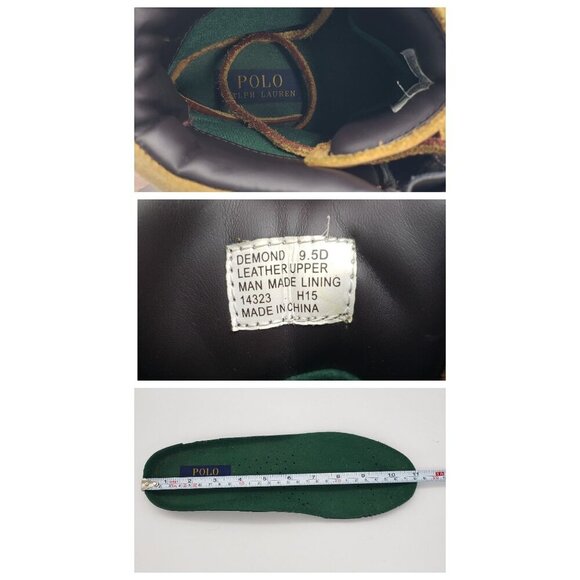 Women's Polo Ralph Lauren Demond Leather Ankle Hiking Hunting Duck Lug Boot 11 - Picture 9 of 15